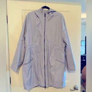 Lavender purple raincoat